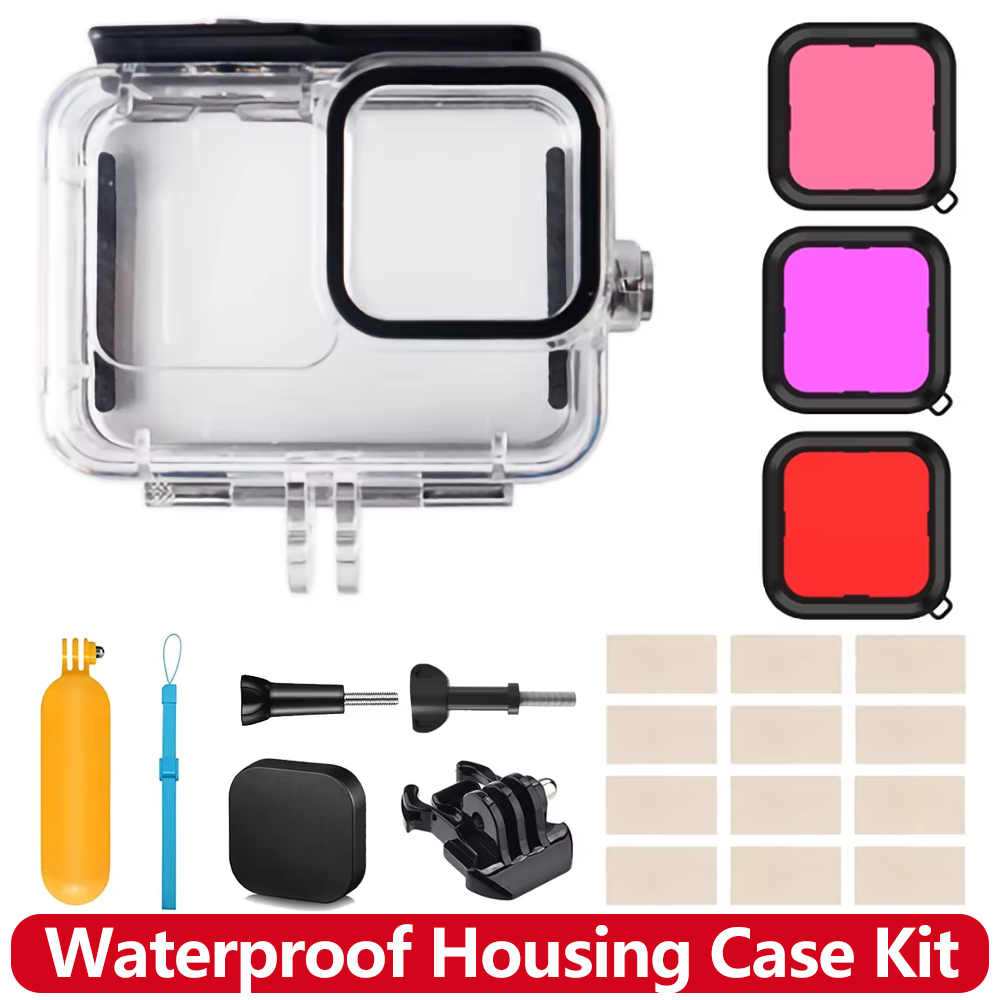 Gopro Action Camera Hero 13 Black - Waterproof Housing Case for GoPro Hero