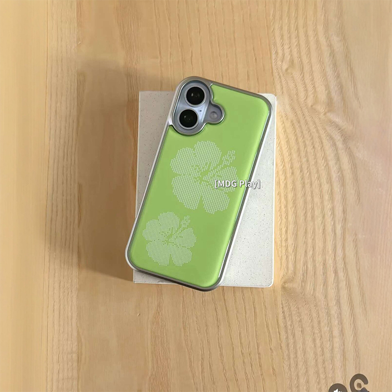 Korean Green Background Flower - Back Cover Adhesive ulasan dan harga
