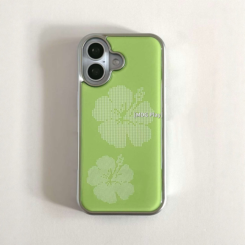 Korean Green Background Flower - Back Cover Adhesive ulasan dan harga