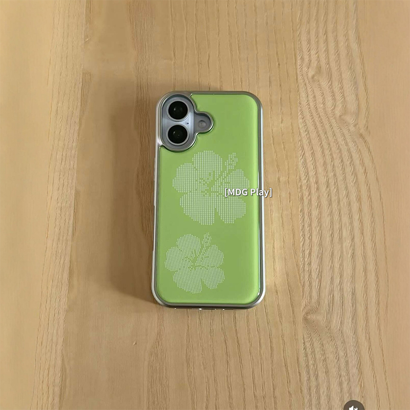 Korean Green Background Flower - Back Cover Adhesive ulasan dan harga