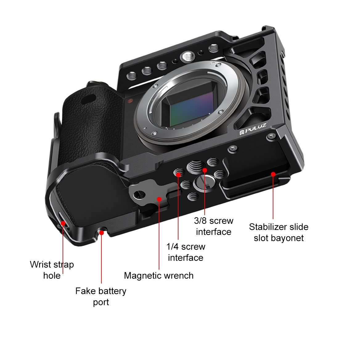 PULUZ Metal Camera Cage Expans - Sony Camera A6400 ulasan dan harga