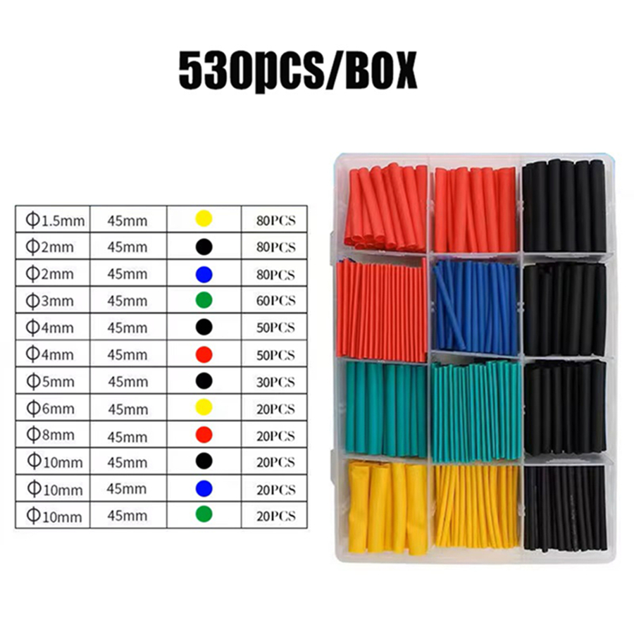 530pcs 750pcs Heat Shrinkable  - Electronics Repair Youtube ulasan dan harga