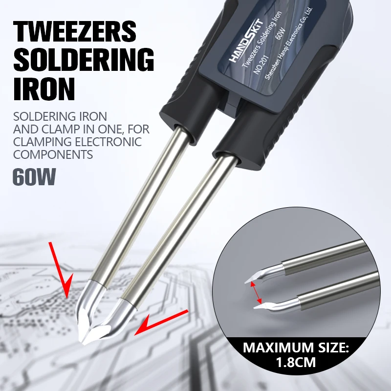 T12 Soldering Station Tweezers - Elektronik Repair ulasan dan harga