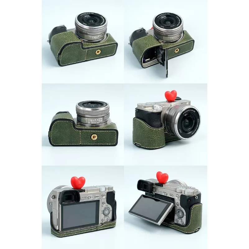 Camera Bag PU Leather Half Bod - Sony Camera A6400 ulasan dan harga