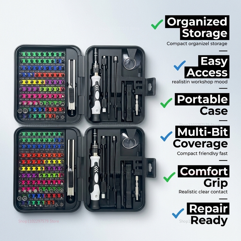 132 in 1 Precision Screwdriver - Electronics Repair Shop ulasan dan harga